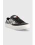 Tommy Jeans sneakers din piele Virgil Leather Logo Print culoarea negru - Pled.ro