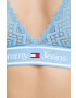 Tommy Jeans sutien culoarea rosu neted - Pled.ro