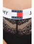 Tommy Jeans tanga culoarea negru - Pled.ro