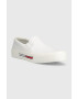 Tommy Jeans tenisi SLIP ON CANVAS COLOR barbati culoarea alb EM0EM01156 - Pled.ro