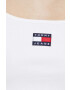 Tommy Jeans Tommy Hilfiger top femei culoarea alb - Pled.ro