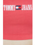 Tommy Jeans top femei culoarea roz - Pled.ro