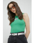 Tommy Jeans top femei culoarea verde - Pled.ro