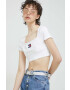 Tommy Jeans top femei culoarea albastru marin - Pled.ro