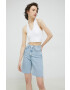 Tommy Jeans top femei culoarea alb - Pled.ro