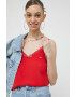 Tommy Jeans top femei culoarea rosu - Pled.ro