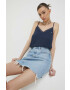 Tommy Jeans top femei culoarea albastru marin - Pled.ro