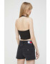 Tommy Jeans top femei culoarea alb - Pled.ro