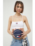 Tommy Jeans top femei culoarea alb - Pled.ro