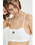 Tommy Jeans top femei culoarea alb - Pled.ro