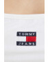 Tommy Jeans top femei culoarea alb - Pled.ro