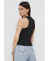 Tommy Jeans top femei culoarea negru - Pled.ro