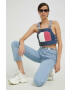 Tommy Jeans top din denim - Pled.ro