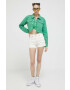 Tommy Jeans top din denim culoarea verde - Pled.ro