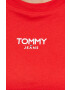 Tommy Jeans tricou femei culoarea rosu - Pled.ro