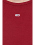 Tommy Jeans tricou femei culoarea bordo - Pled.ro