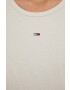 Tommy Jeans tricou femei culoarea bej - Pled.ro