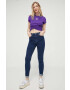 Tommy Jeans tricou femei culoarea violet - Pled.ro