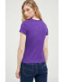 Tommy Jeans tricou femei culoarea violet - Pled.ro