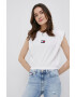 Tommy Jeans tricou din bumbac culoarea alb - Pled.ro