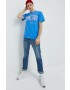 Tommy Jeans tricou din bumbac cu imprimeu - Pled.ro