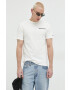 Tommy Jeans tricou din bumbac culoarea alb cu imprimeu - Pled.ro