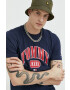 Tommy Jeans tricou din bumbac culoarea rosu cu imprimeu - Pled.ro