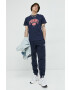 Tommy Jeans tricou din bumbac culoarea rosu cu imprimeu - Pled.ro