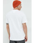 Tommy Jeans tricou din bumbac culoarea alb cu imprimeu - Pled.ro