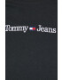 Tommy Jeans tricou din bumbac culoarea negru - Pled.ro