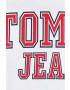 Tommy Jeans tricou din bumbac culoarea alb cu imprimeu - Pled.ro