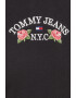 Tommy Jeans tricou din bumbac culoarea negru - Pled.ro