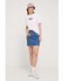 Tommy Jeans tricou din bumbac culoarea alb - Pled.ro