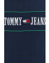 Tommy Jeans tricou din bumbac culoarea alb neted - Pled.ro