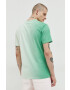 Tommy Jeans tricou din bumbac culoarea verde cu imprimeu - Pled.ro