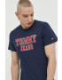 Tommy Jeans tricou din bumbac culoarea alb cu imprimeu - Pled.ro