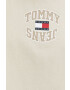 Tommy Jeans tricou din bumbac culoarea negru neted - Pled.ro