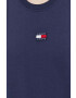 Tommy Jeans tricou din bumbac culoarea albastru marin - Pled.ro