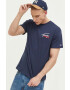 Tommy Jeans tricou din bumbac culoarea alb cu imprimeu - Pled.ro