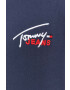 Tommy Jeans tricou din bumbac culoarea alb cu imprimeu - Pled.ro