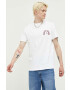 Tommy Jeans tricou din bumbac culoarea alb cu imprimeu - Pled.ro