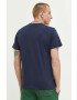 Tommy Jeans tricou din bumbac culoarea albastru marin cu imprimeu - Pled.ro