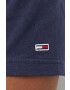 Tommy Jeans tricou din bumbac culoarea albastru marin cu imprimeu - Pled.ro