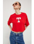 Tommy Jeans tricou din bumbac culoarea rosu - Pled.ro