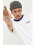 Tommy Jeans tricou din bumbac culoarea alb neted - Pled.ro