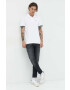 Tommy Jeans tricou polo femei culoarea alb - Pled.ro