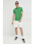 Tommy Jeans tricou polo barbati culoarea verde cu imprimeu - Pled.ro