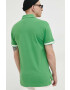 Tommy Jeans tricou polo barbati culoarea verde cu imprimeu - Pled.ro