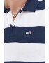 Tommy Jeans tricou polo barbati culoarea albastru marin modelator - Pled.ro