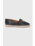 Tory Burch espadrile de piele Eleanor Espadrille culoarea negru - Pled.ro